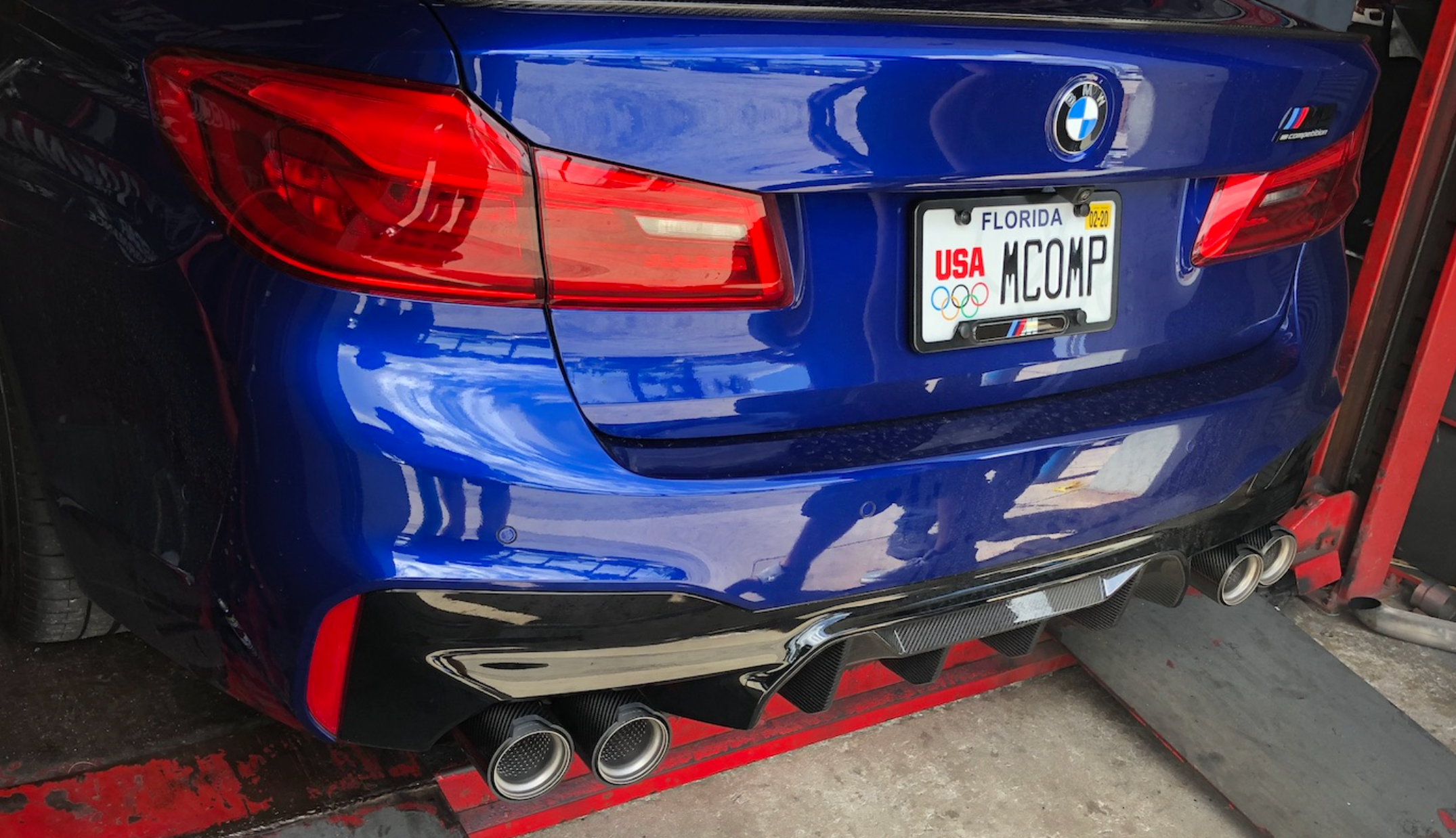 M Performance Brushed Metal Exhaust Tips F90 M5 / F9X M8