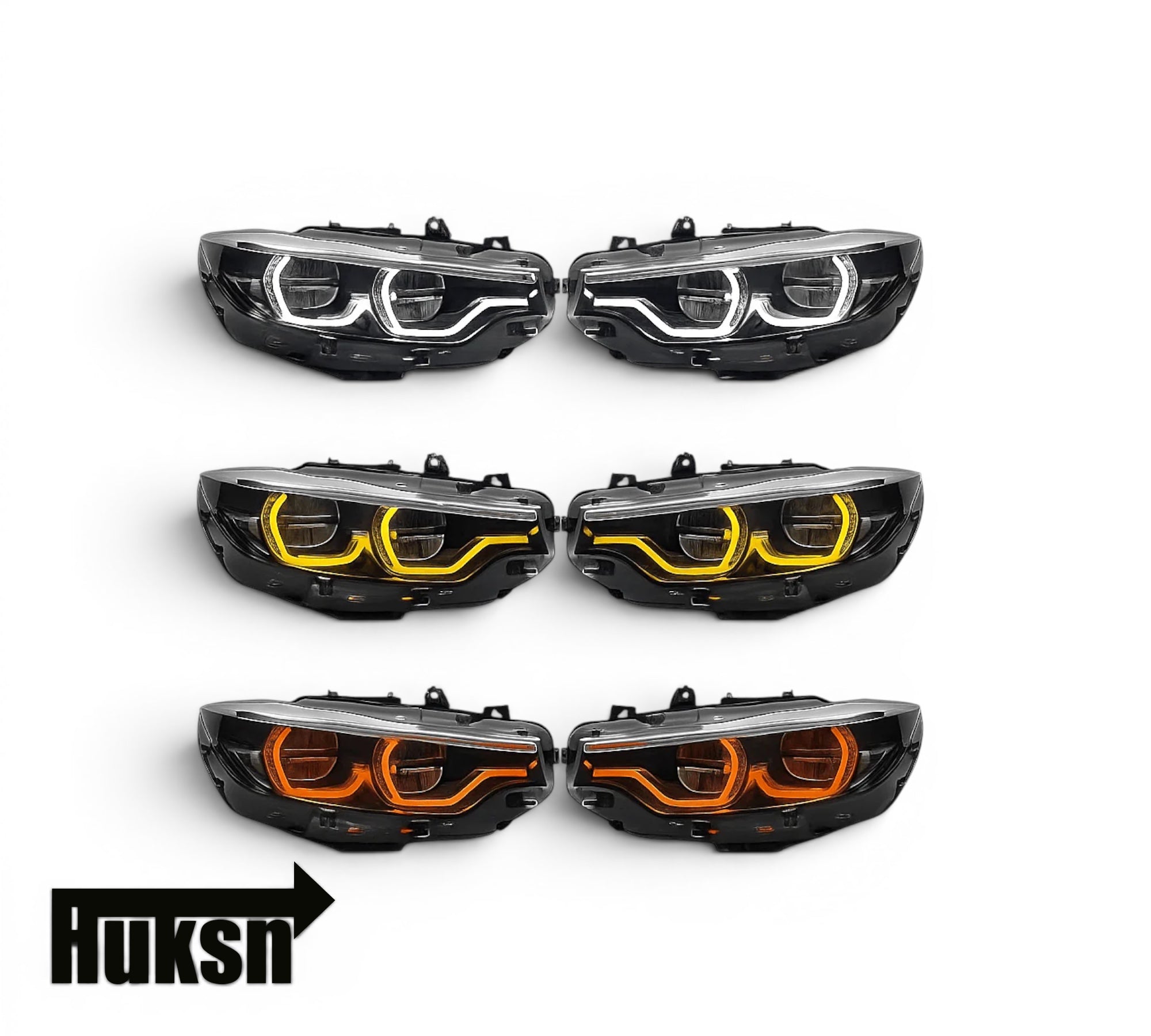 IKON Style LCI2 LED Color Switching Headlights - F80 M3 / F82 M4 / F32 4 Series